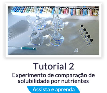 Tutorial 2: Experimento de comparação de solubilidade por nutrientes